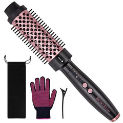 Brosse ionique Tresses Touch avec barillet céramique 1,5 pouce pour boucles lisses.