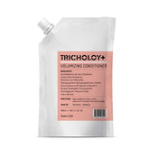 Bouteille Tricholoy+ après-shampooing volumisant prête à donner du volume sans alourdir.