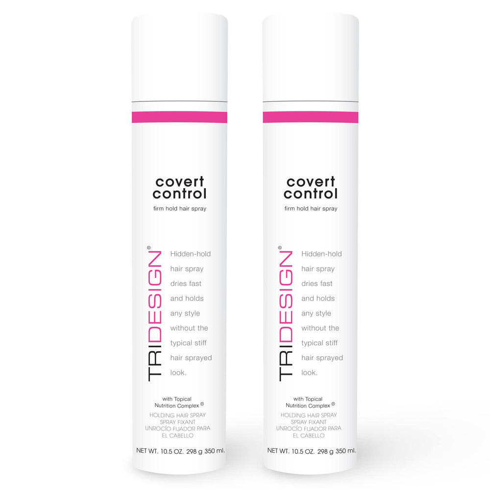 TRIDESIGN Covert Control – bouteille de fixatif invisible et séchage rapide pour une coiffure naturelle