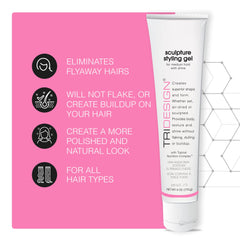 TRIDESIGN Gel Sculptant: finition brillante sans résidus pour un aspect humide.