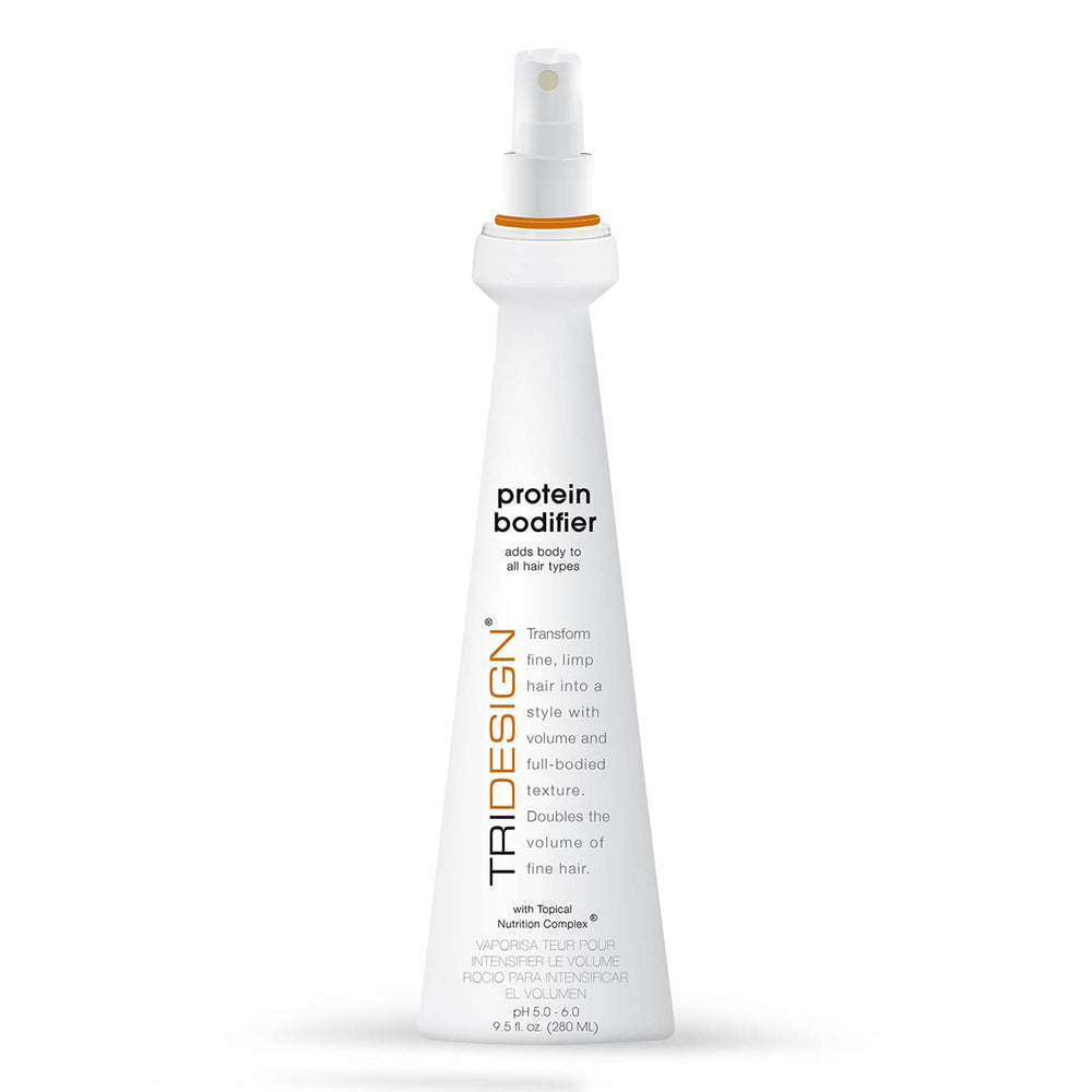 TRIDESIGN Protein Bodifier bottle showing lift-enhancing formula for everyday fullness.