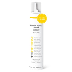TRI Fashion Mousse : bouteille pratique pour un coiffage rapide et sans frisottis.