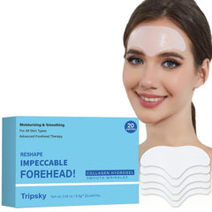 Tripsky forehead wrinkle patches 20pcs smooths lines and hydrates skin