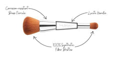 Brosse Trish McEvoy Brush 1 EVEN SKIN avec poils doux pour un fini naturel.