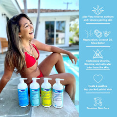 TRISWIM Lotion neutralise les odeurs de chlore et d’eau salée après la natation.