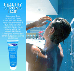 Utilisation quotidienne pour nageurs : cheveux propres et doux avec TRISWIM