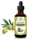 Huile d'olive extra vierge Tropical Holistic en bouteille, soin nourrissant polyvalent