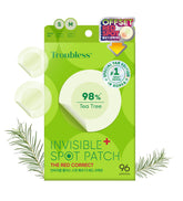 Troubless Invisible Plus Red Correct patch with thin design for discreet all-day wear