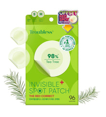 Troubless Invisible Plus Red Correct patch with thin design for discreet all-day wear