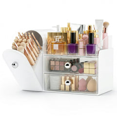 TRQWRO Organisateur-maquillage-etagere: rangement pratique pour pinceaux et accessoires.