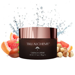 Tru Alchemy Quench Crème – bouteille prête à l'hydratation quotidienne.