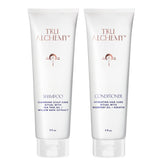 Tru Alchemy Shampooing, bouteille en gros plan, versement fluide pour une sensation de fraîcheur.