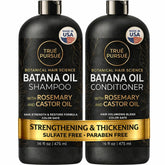 trué-pursué shampoing batana en flacon, texture nourrissante et démêlage facile