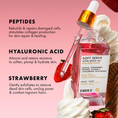 Truly Beauty Soft Serve: gouttes concentrées pour appliquer sur la peau après rasage.