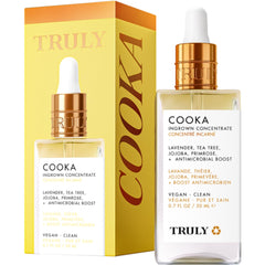 Truly Cooka Concentrate - flacon visible, soin ciblé pour peau sensible.
