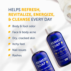 Truremedy Naturals – mousse-douce-douche : texture agréable pour routine matin et soir.