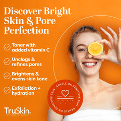 TruSkin BHA exfoliant application on skin shows a light, non-irritating touch.