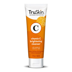 TruSkin bouteille vitamine C, nettoie et laisse une peau lumineuse.