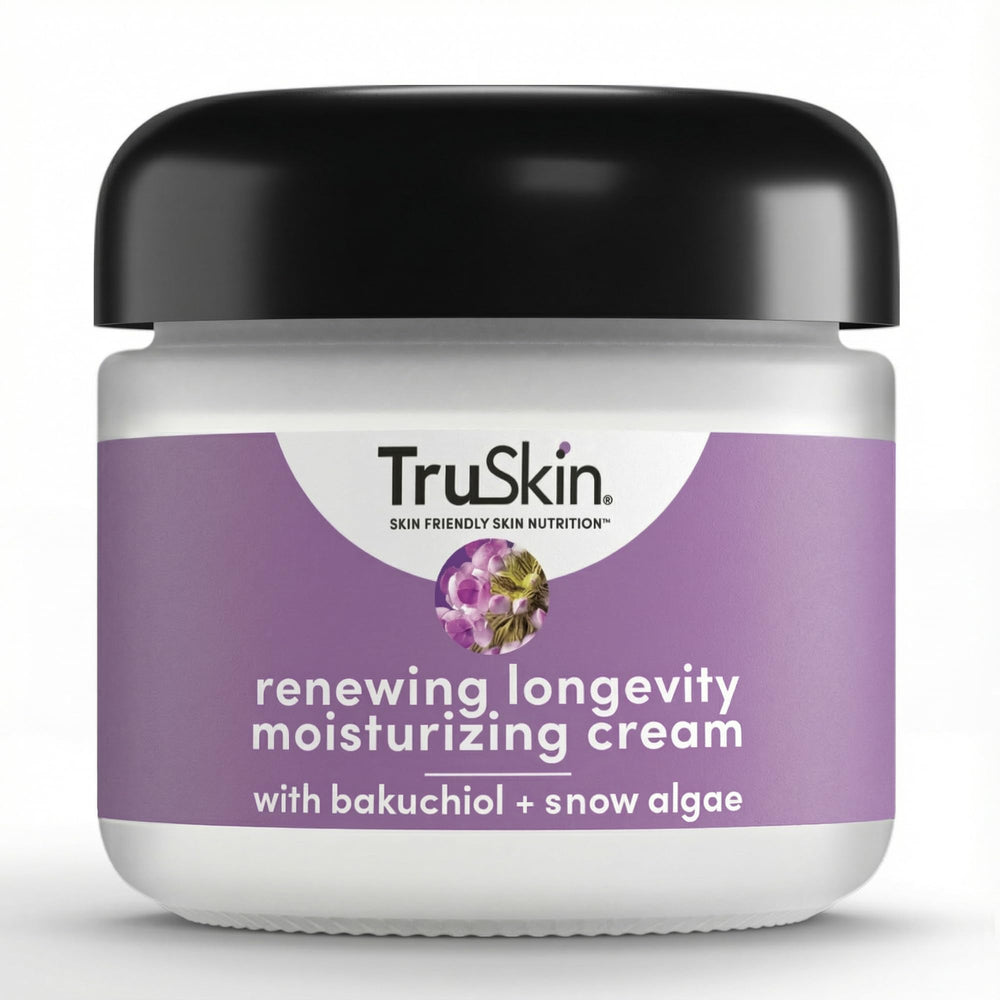 TruSkin Longevity Crème Visage — flacon: hydratation douce et soin quotidien