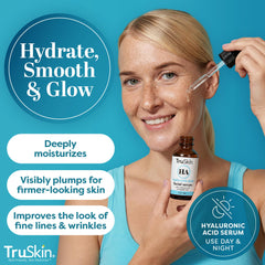 TruSkin Sérum Hyaluronique soir: texture lisse et revitalisée