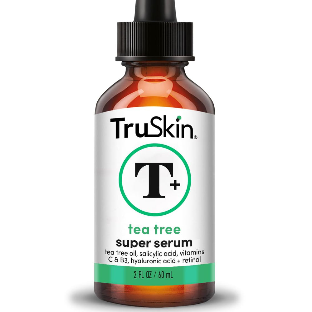 Sérum TruSkin à l’arbre à thé visage, flacon pompe – application douce et précise