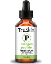 Sérum TruSkin pour le visage : flacon Tripeptide-29 favorisant l'élasticité.