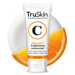 TruSkin Vitamin C Face Cream packaging front highlighting brightening properties.