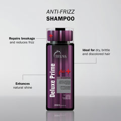 TRUSS Deluxe Prime Plus+ Shampoo – étiquette nette et absence de sels ajoutés