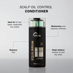 TRUSS Equilibrium: application sur cheveux humides pour hydratation sans lourdeur.