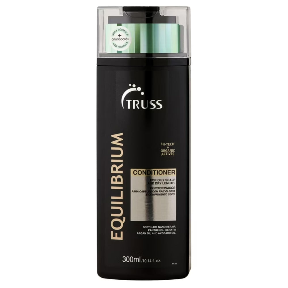 TRUSS Equilibrium: bouteille du conditionneur, hydratation légère adaptée cuir chevelu gras.