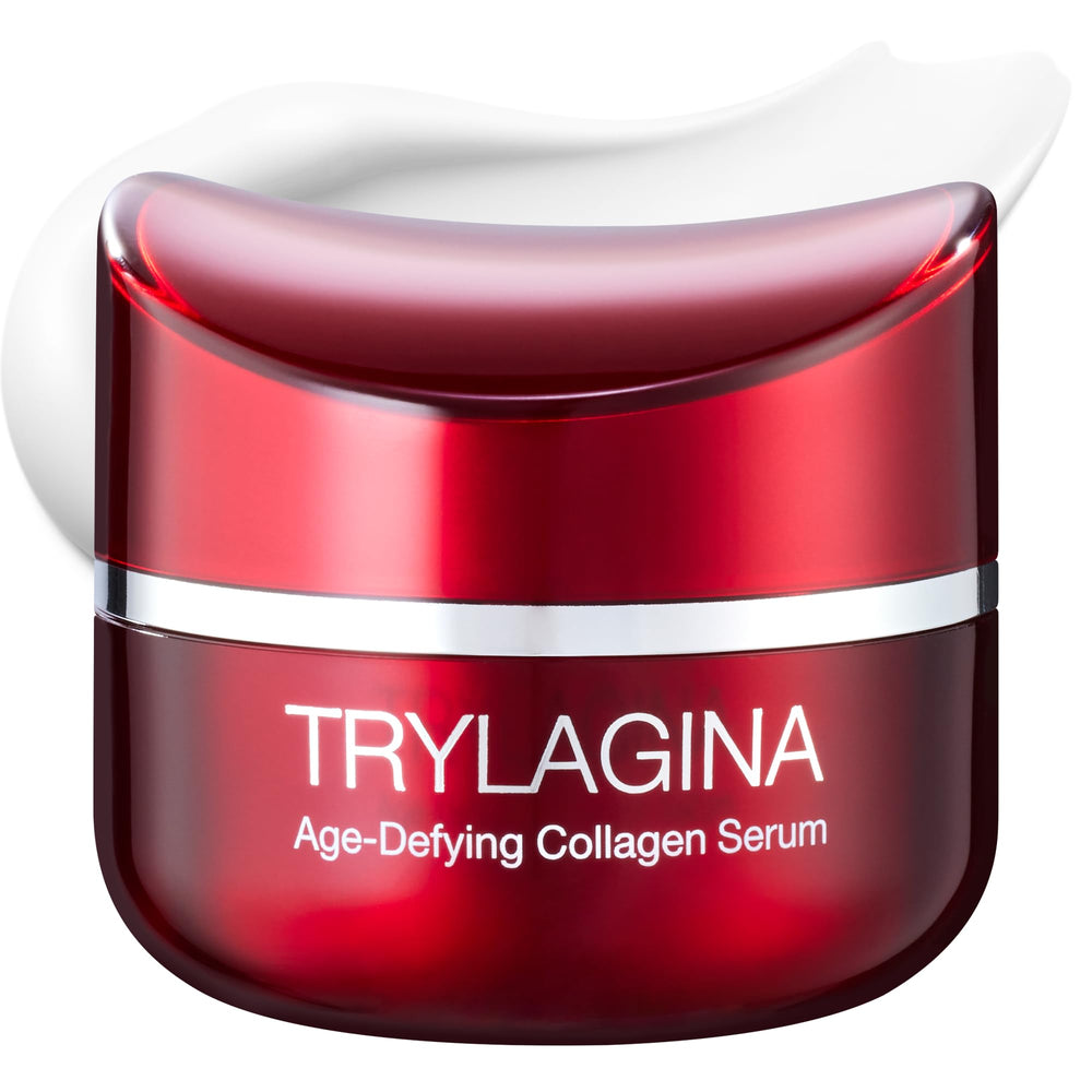 Trylagina Sérum 12X – bouteille claire montrant hydratation et anti‑âge.