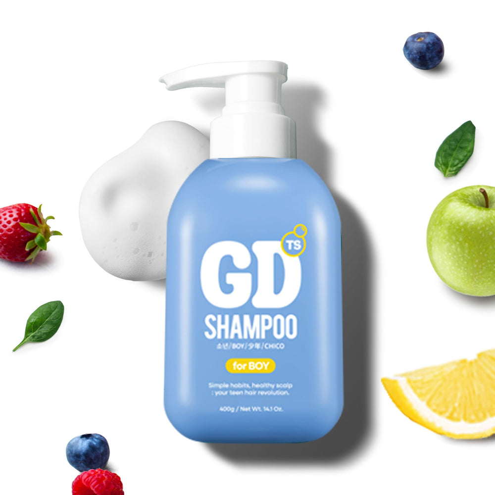 TS GD Shampoing – bouteille bleue, soin cuir chevelu sensible sans sulfates