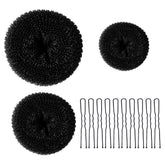 TsMADDTs kit-chignon-donut-noir-3pieces pour coiffage rapide et élégant.