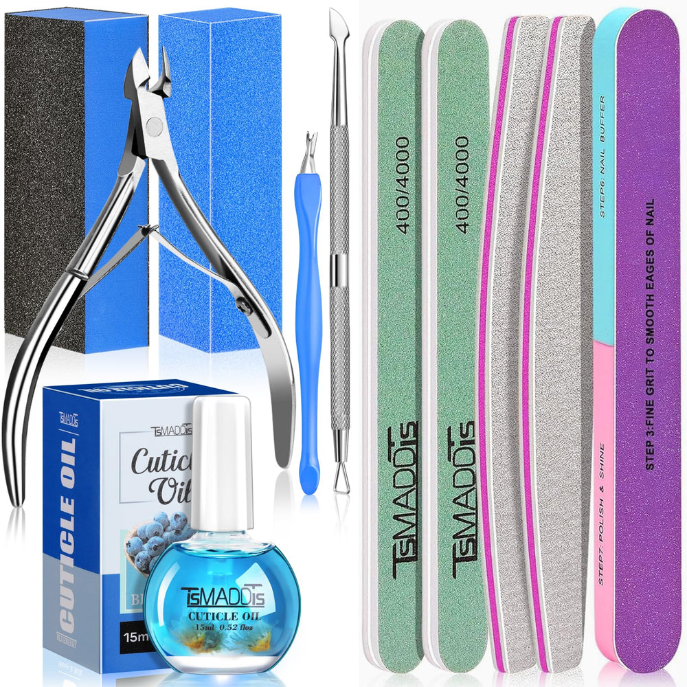 TsMADDTs kit manucure ensemble d'outils pour une routine maison facile.
