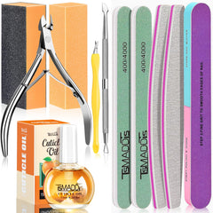 TsMADDTs kit-manucure-limes-ongles: lime à ongles pour des finitions nettes à domicile.