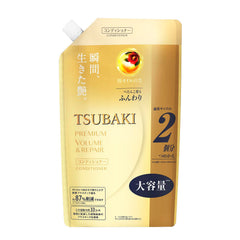 Tsubaki après-shampoing réparateur, bouteille élégante prête à l’emploi.