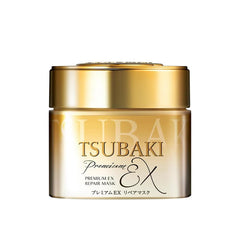 Masque réparateur premium TSUBAKI 180 g – hydratation en profondeur pour cheveux doux.