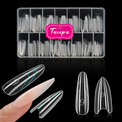 Tucepu Formes sandwich emboîtées pour des ongles réguliers et symétriques.