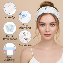 Bandeau Tucnoeu vert pastel doux et extensible pour tous les cheveux.