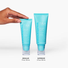 TULA filtre-visage Sunrise: teint unifié et hydratation éclatante pour une routine maquillage.