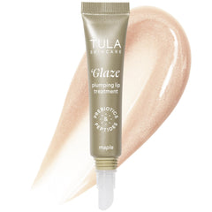 TULA Glaze Lip Treatment Maple, bouteille hydratante et éclat.