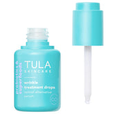 Sérum TULA avec pipette et effet lissant sur la bouteille