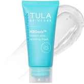 Masque hydratant TULA H2Oasis sur visage, effet rafraîchissant et éclat