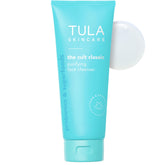 Nettoyant purifiant TULA en flacon mousseux pour peau propre et équilibrée.