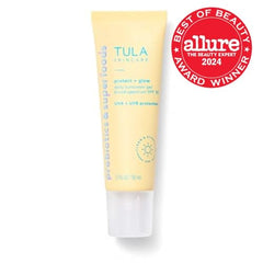Texture légère du gel Protect + Glow, facile à étaler sur la peau.