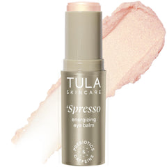 Baume contour des yeux TULA Spresso sur stick, application fraîche.
