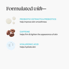 TULA Spresso Extraits Probiotiques pour une peau équilibrée autour des yeux.