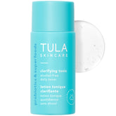 Tonique clarifiant TULA mini flacon, idéal pour le voyage et les soins quotidiens.