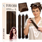 Emballage Tulobi: kit boucles sans chaleur prêt pour une nuit facile.