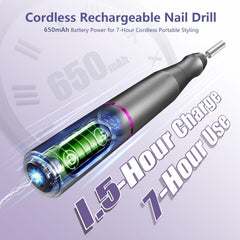 TUOBEO with 11 drill bits for versatile nail shaping and smoothing